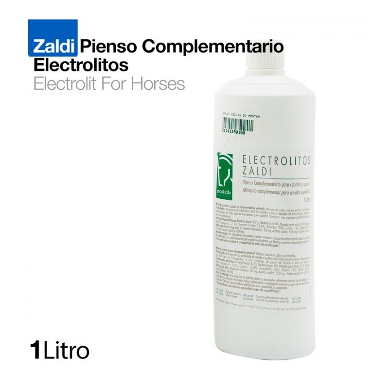 ZALDI PIENSO COMPLEMENTARIO ELECTROLITOS 1 litro