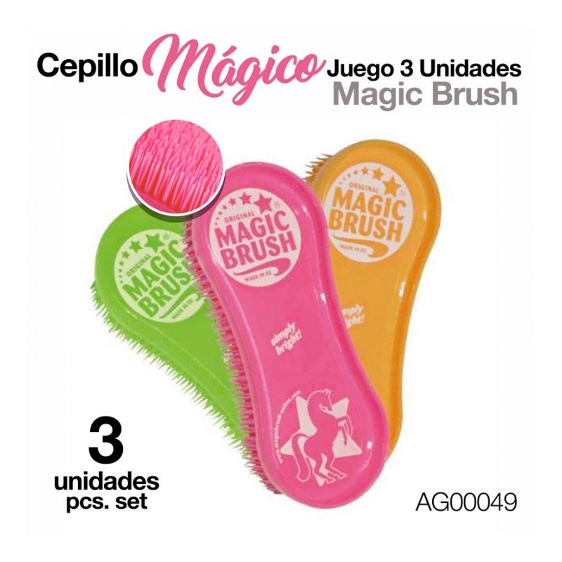 CEPILLO MÁGICO JUEGO 3 UNIDADES AG00049