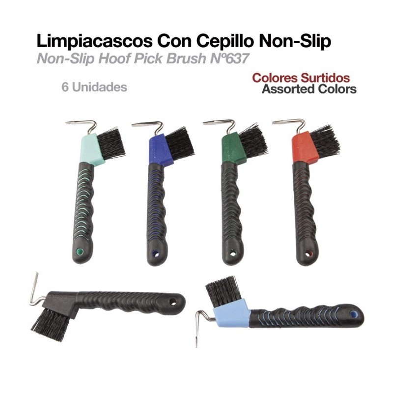 LIMPIACASCOS CON CEPILLO NON-SLIP 637 6uds