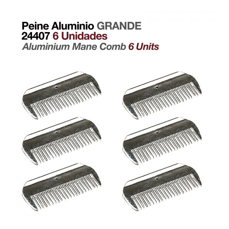 PEINE ALUMINIO GRANDE 24407 6uds