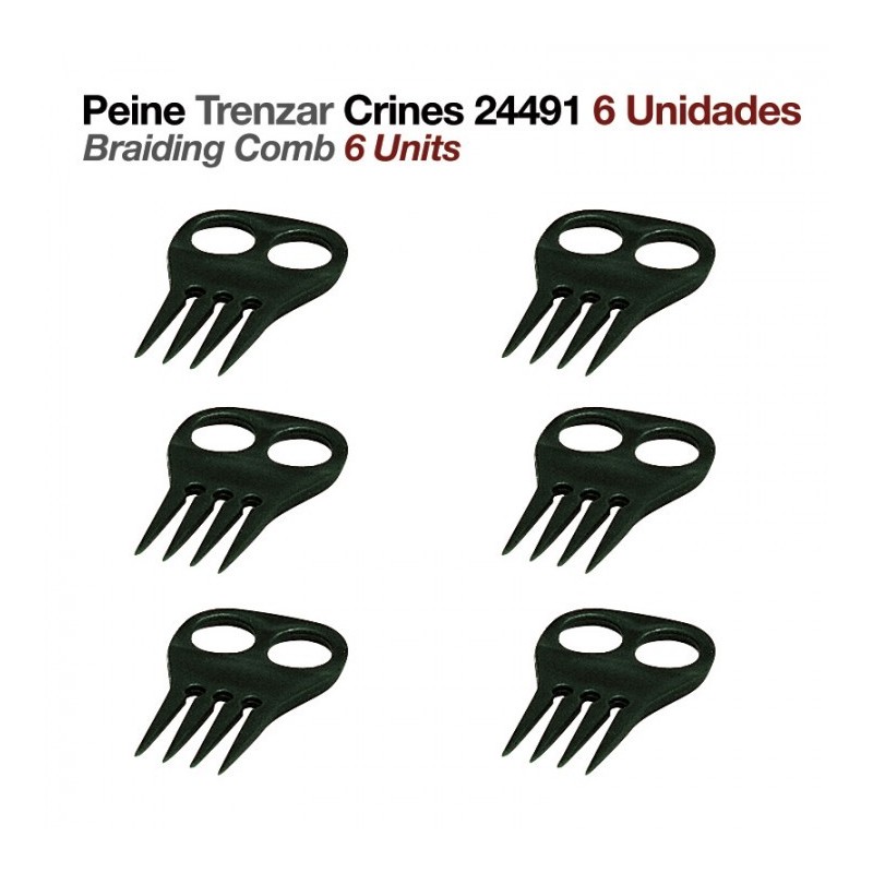 PEINE TRENZAR CRINES 24491 6uds