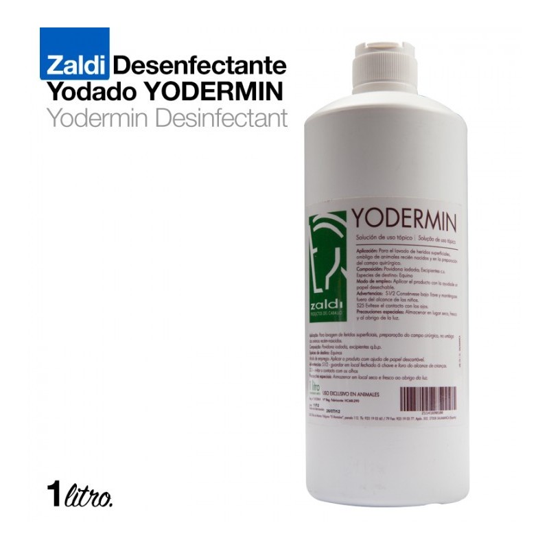 ZALDI DESINFECTANTE YODADO YODERMIN 1 litro