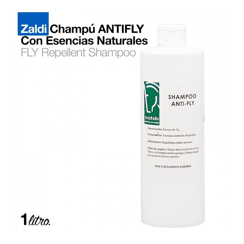 ZALDI CHAMPÚ ANTIFLY CON ESENCIAS NATURAL 1 litro