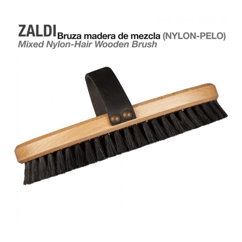 BRUZA ZALDI MADERA DE MEZCLA (Nylon-Pelo)