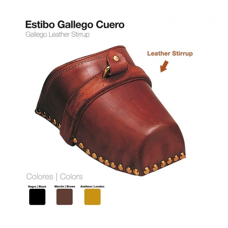 ESTRIBO GALLEGO CUERO