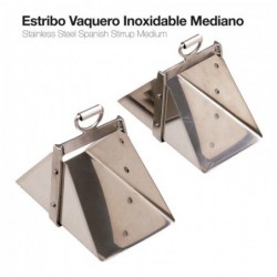 ESTRIBO VAQUERO INOXIDABLE MEDIANO