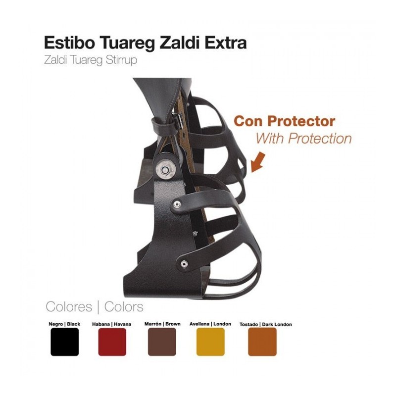 ESTRIBO TUAREG ZALDI EXTRA CON PROTECTOR