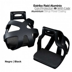 ESTRIBO RAID ALUMINIO CON PROTECTOR NEGRO