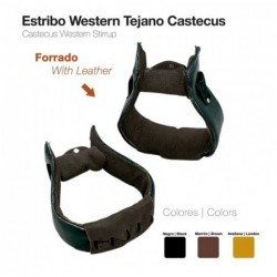 ESTRIBO WESTERN TEJANO CASTECUS FORRADO