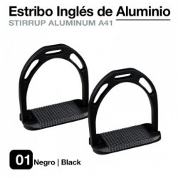 ESTRIBO INGLÉS ALUMINIO JIN NEGRO