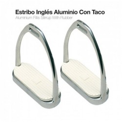 ESTRIBO INGLÉS ALUMINIO CON TACO 21108AL-46 12cm