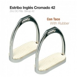 ESTRIBO INGLÉS CROMADO CON TACO 22108Z-42