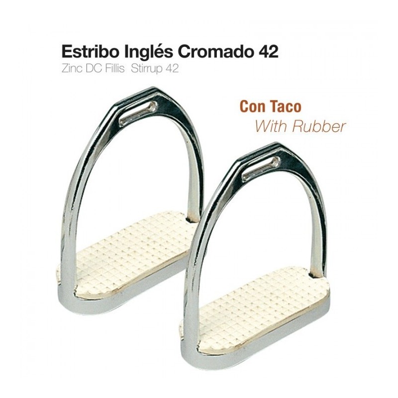 ESTRIBO INGLÉS CROMADO CON TACO 22108Z-42