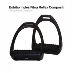 ESTRIBO INGLÉS FIBRA REFLEX COMPOSITI NEGRO