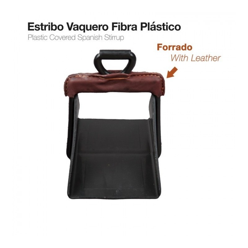 ESTRIBO VAQUERO FIBRA PLÁSTICO FORRADO