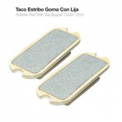 TACO ESTRIBO GOMA CON LIJA 22004R 12cm PAR