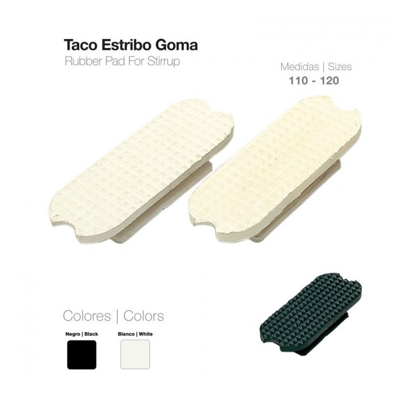 TACO ESTRIBO GOMA 21108R-110 PAR