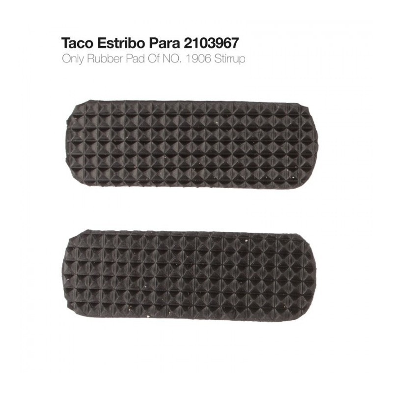 TACO ESTRIBO PARA 2103967 NEGRO PAR