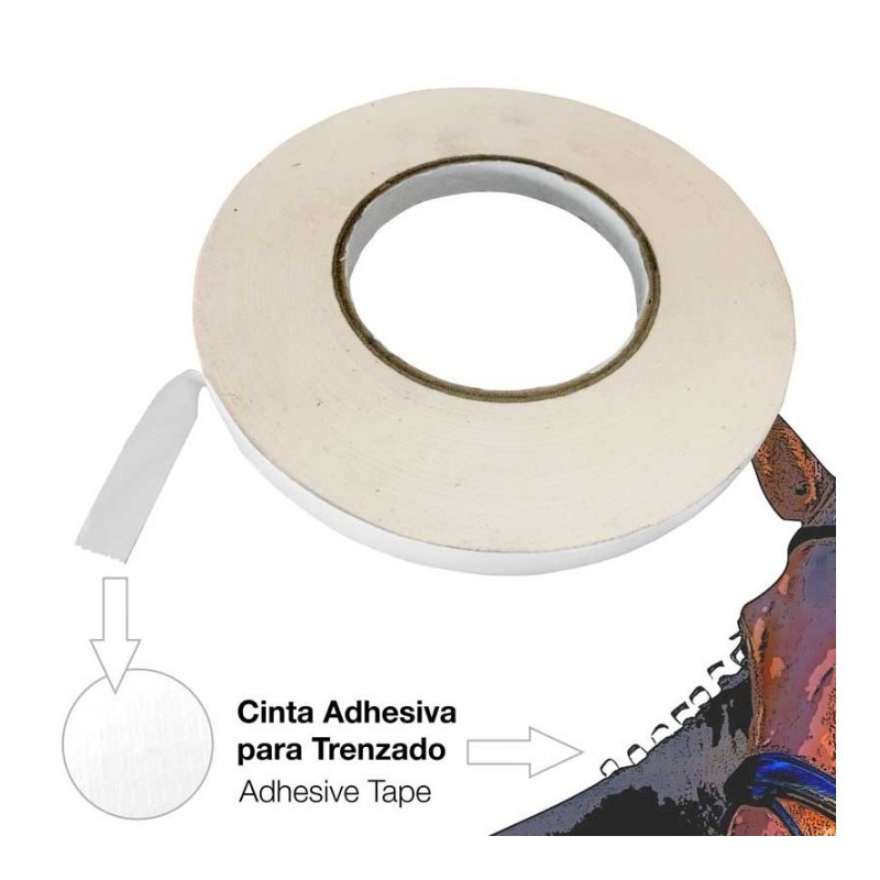 CINTA ADHESIVA PARA TRENZAS BLANCO 12Mm X 50M