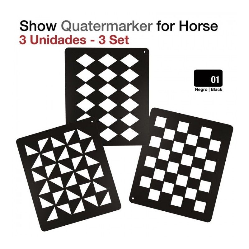 QUATERMARKER PARA CABALLO SHOW JUEGO 3 UNIDADES