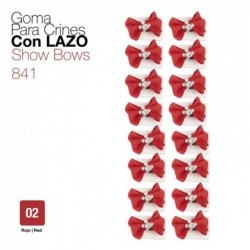 GOMA PARA CRINES CON LAZO 841 ROJO