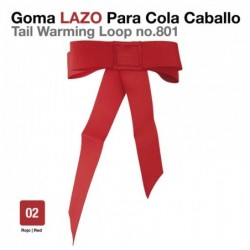 GOMA LAZO PARA COLA CABALLO 801 ROJO