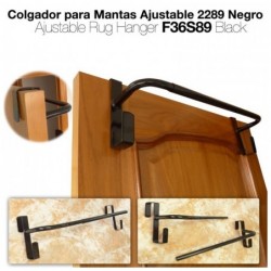 COLGADOR PARA MANTAS AJUSTABLE 2289 NEGRO