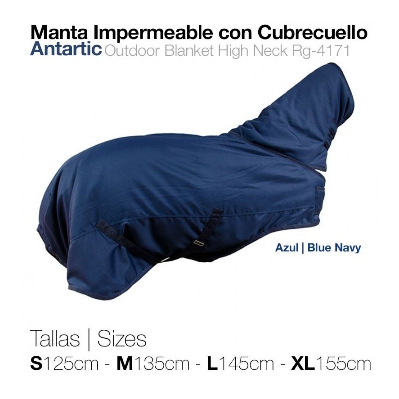 MANTA IMPERMEABLE CON CUBRECUELLO ANTARTIC