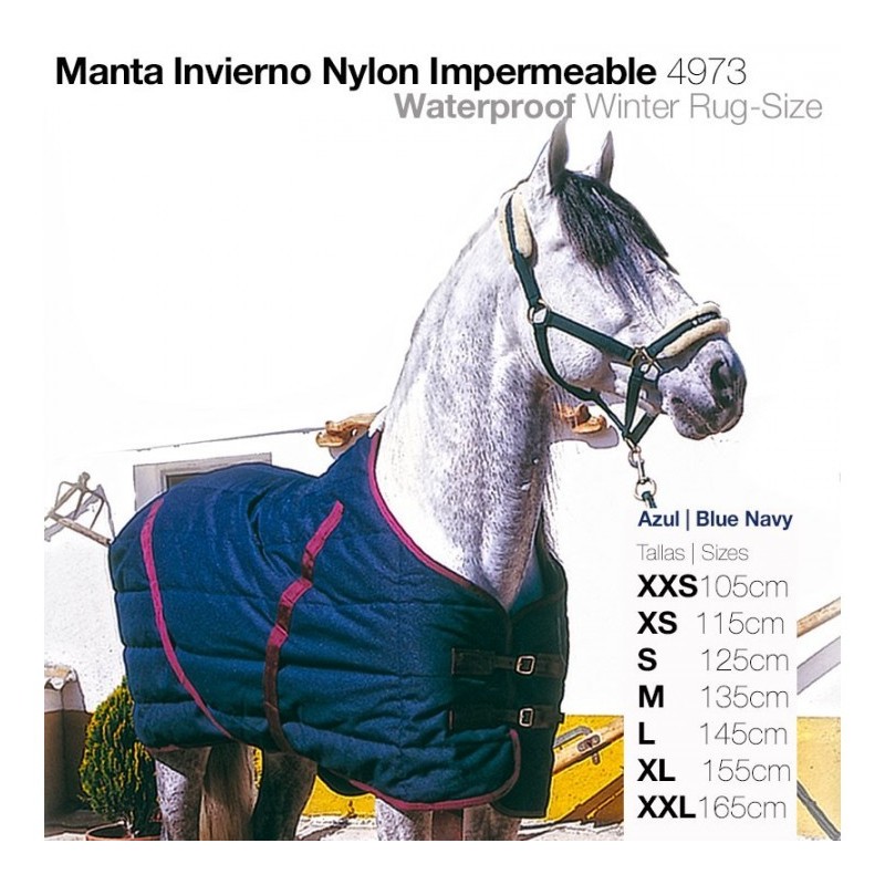 MANTA INVIERNO NYLON IMPERMEABLE 4973 AZUL