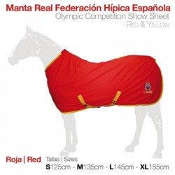 MANTA REAL FEDERACIÓN HÍPICA ESPAÑOLA ROJO