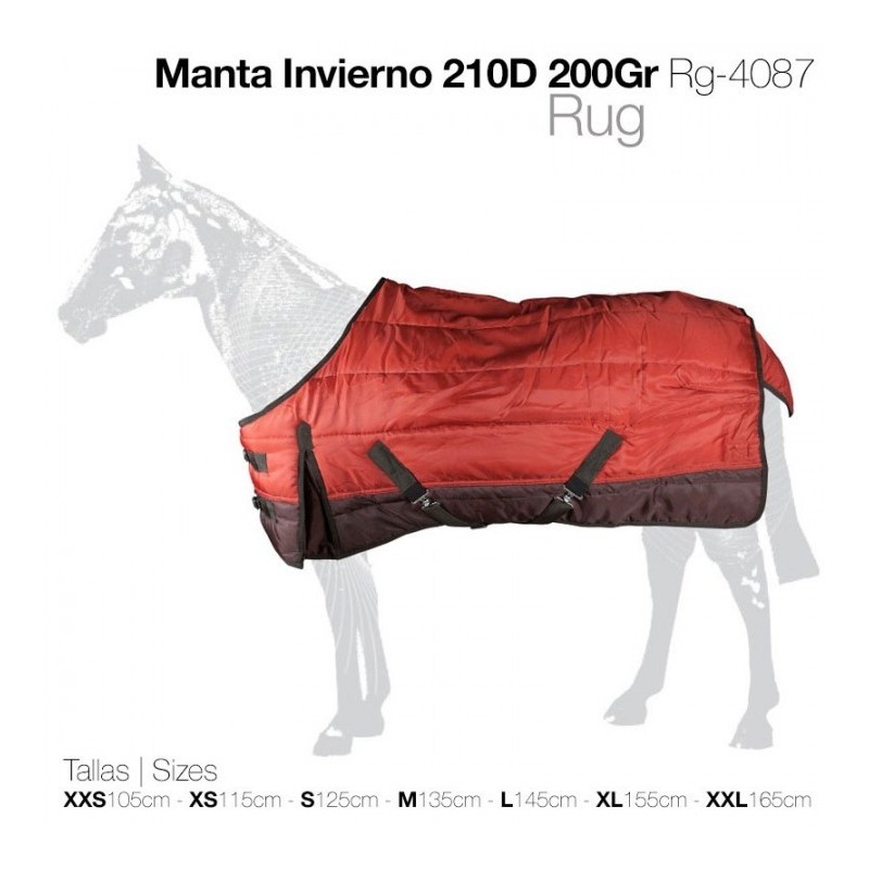 MANTA INVIERNO 210D 200gr RG-4087 VERDE / TEJA