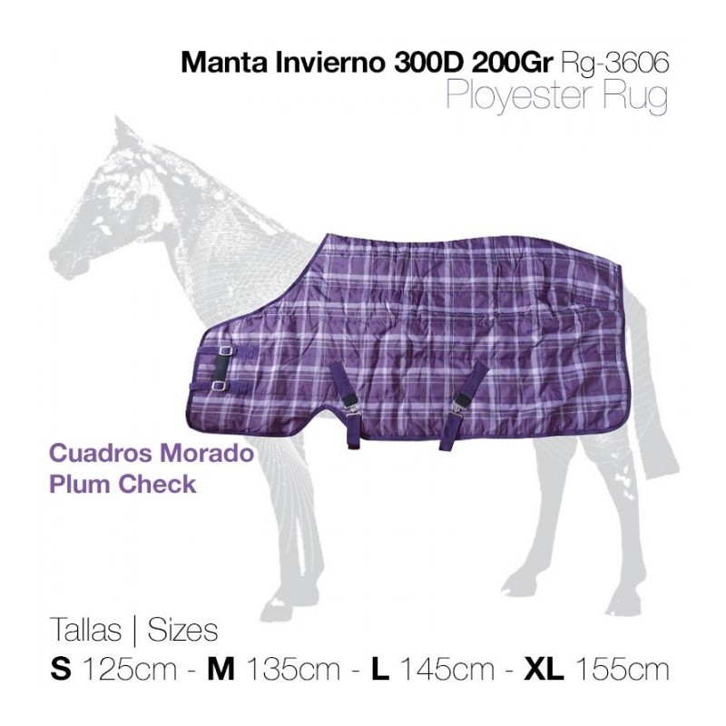 MANTA INVIERNO 300D 200gr RG-3606 MORADO