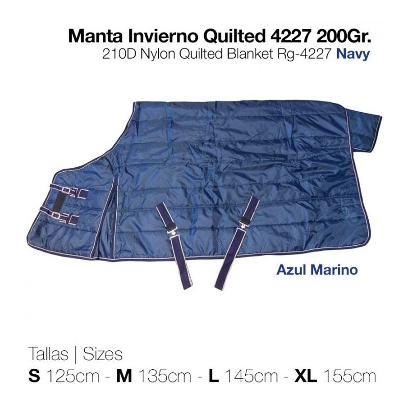 MANTA INVIERNO QUILTED 4227 200gr. AZUL