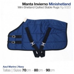 MANTA INVIERNO MINISHETLAND 70cm AZUL