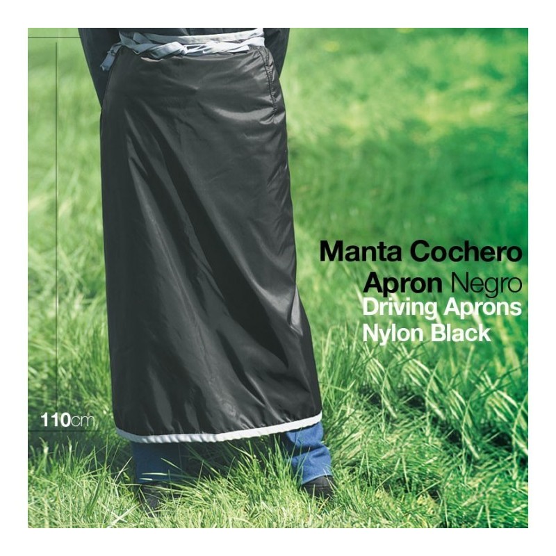 MANTA COCHERO APRON NEGRO