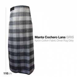 MANTA COCHERO LANA GRIS