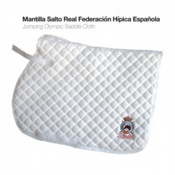 MANTILLA SALTO REAL FEDERACIÓN HÍPICA ESPAÑOLA BLANCO