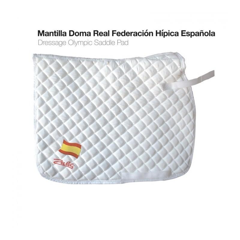 MANTILLA DOMA REAL FEDERACIÓN HÍPICA ESPAÑOLA BLANCO