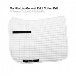 MANTILLA USO GENERAL ZALDI COTTON DRILL BLANCO