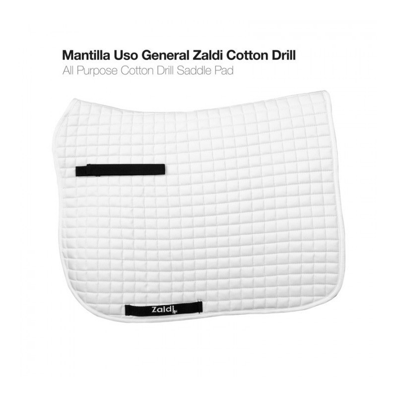 MANTILLA USO GENERAL ZALDI COTTON DRILL BLANCO