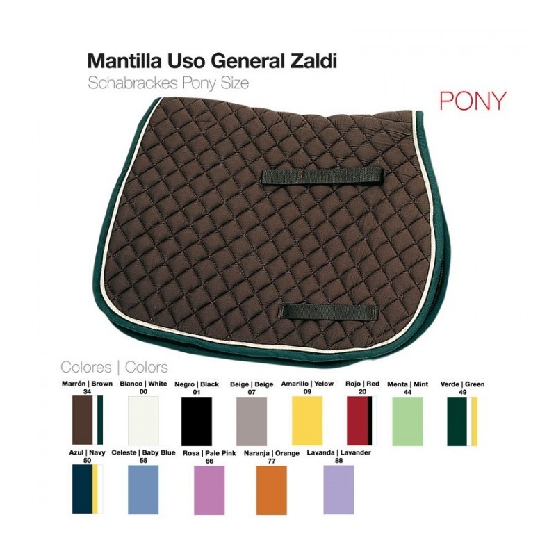 MANTILLA USO GENERAL PONY ZALDI