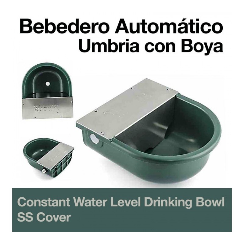 BEBEDERO AUTOMATICO UMBRIA CON BOYA CUBIERTA INOX