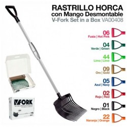 RASTRILLO HORCA CON MANGO DESMONTABLE 408