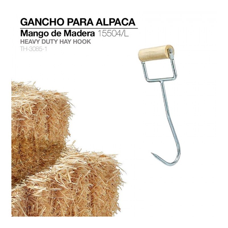 GANCHO PARA ALPACA MANGO MADERA 15504/L