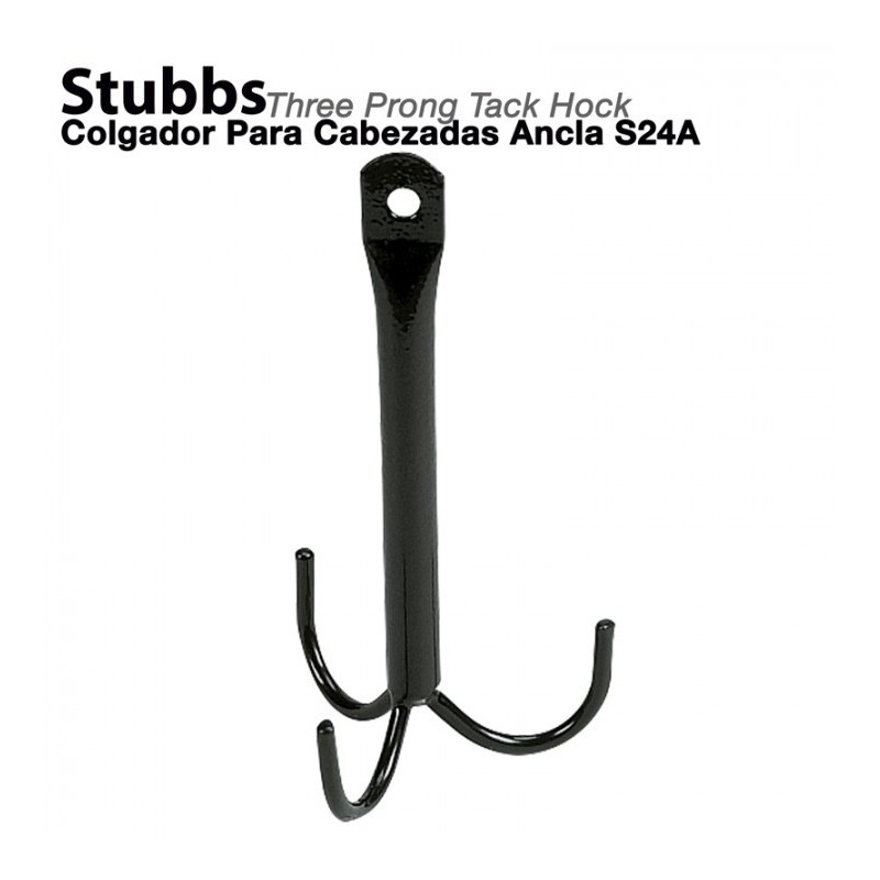 COLGADOR PARA CABEZADAS ANCLA STUBBS S24A NEGRO