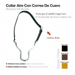 COLLAR AIRE CON CORREA DE CUERO