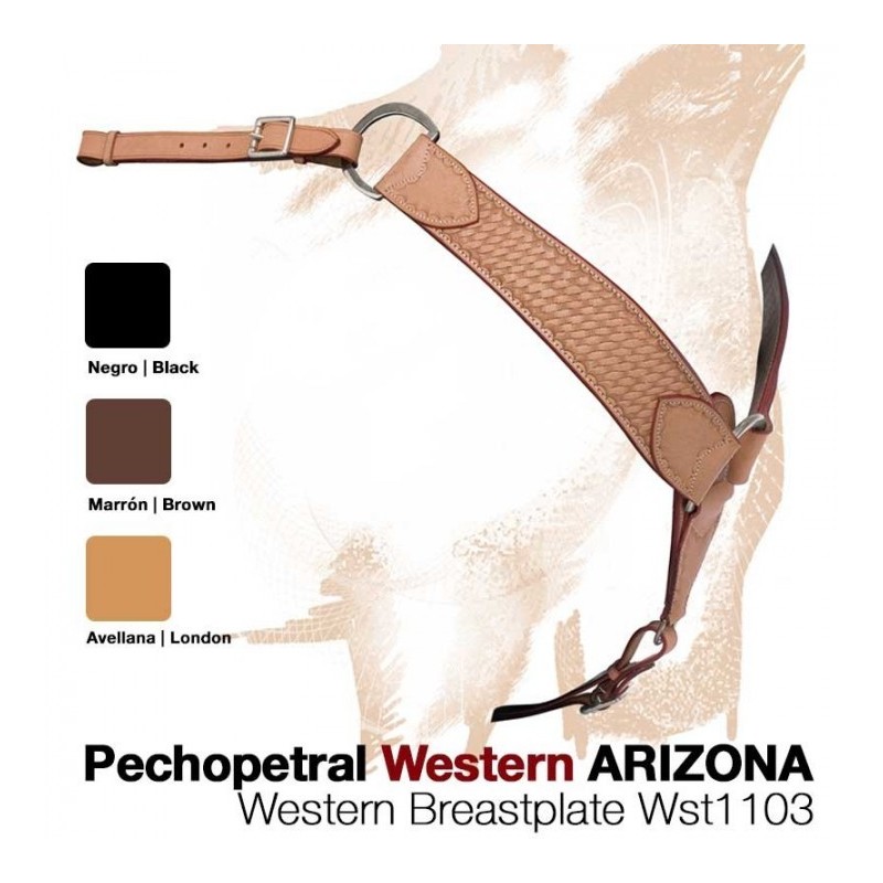 PECHOPETRAL WESTERN ARIZONA WST1103 NEGRO