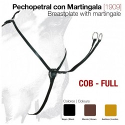 PECHOPETRAL CUERO CON MARTINGALA 1909