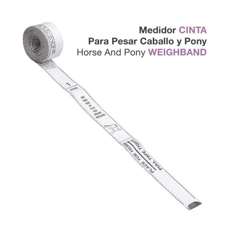 MEDIDOR CINTA PARA PESAR CABALLO Y PONY