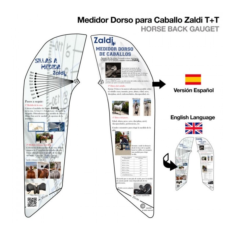 MEDIDOR DORSO PARA CABALLO ZALDI T+T